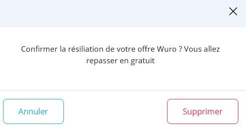 Resilier offre wuro 1