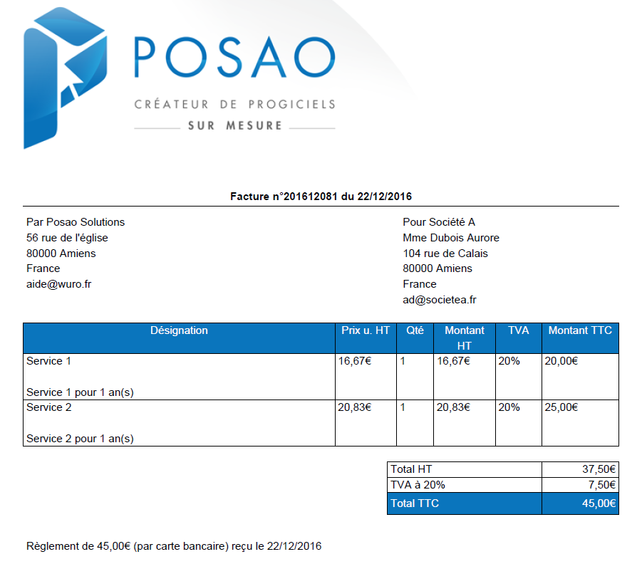 Exemple De Facture Avec Avoir