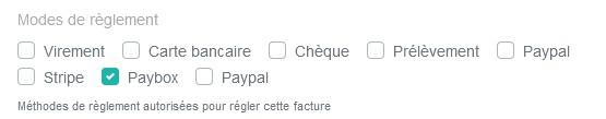 Paybox reglement